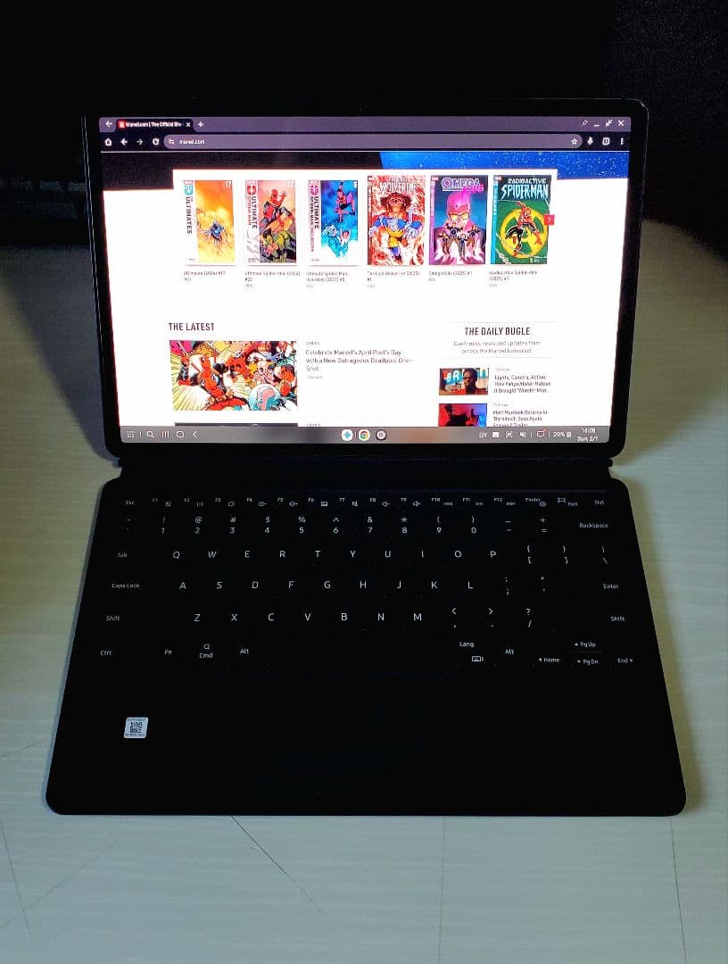 純正 Galaxy Tab S8+ タブレット ＋ 純正 キーボード付き