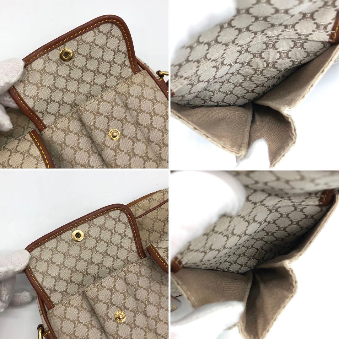 ✨極希少✨セリーヌ ショルダーバッグ マカダム トリオンフ キャンバス レザー