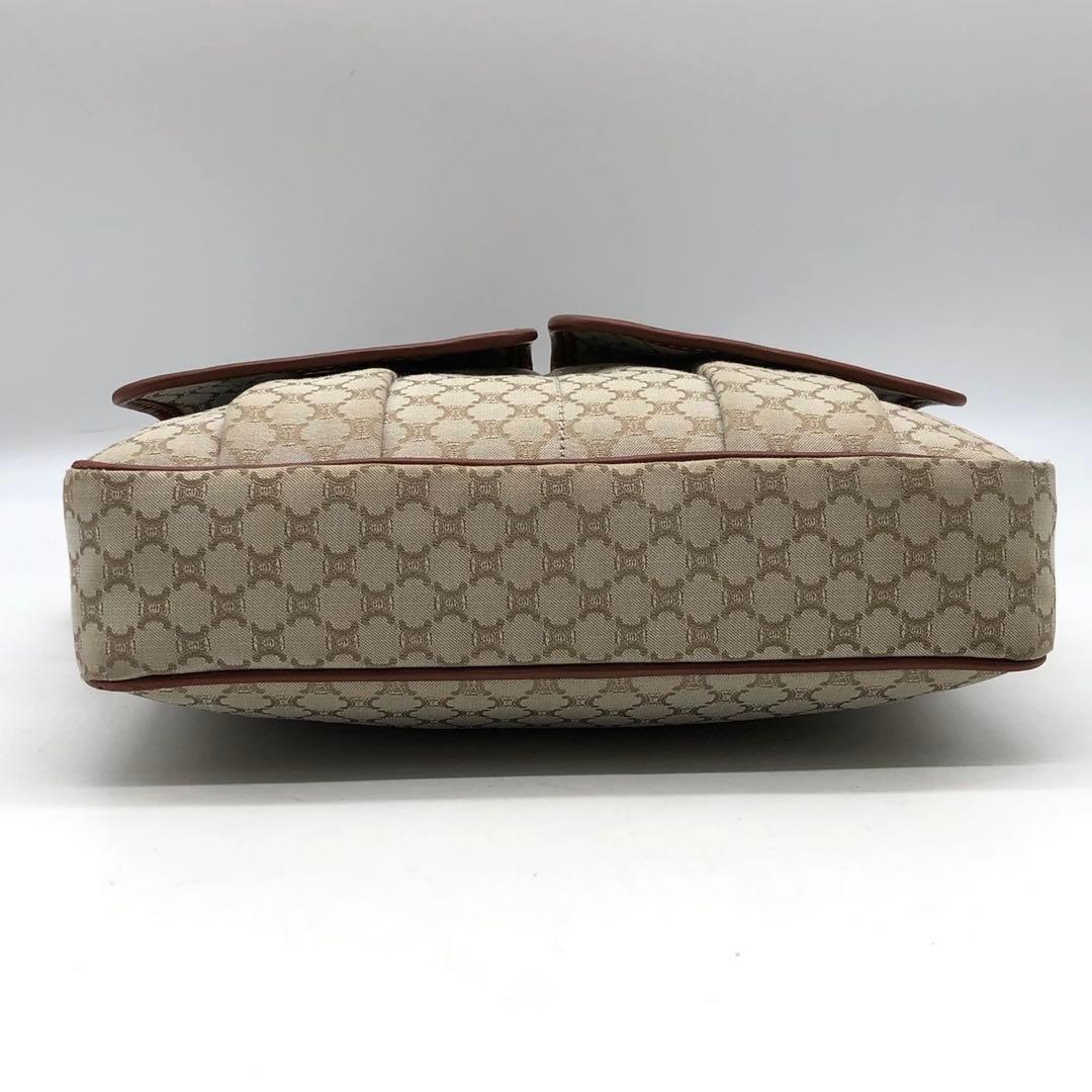 ✨極希少✨セリーヌ ショルダーバッグ マカダム トリオンフ キャンバス レザー