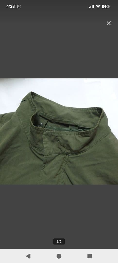 ワイパー 米軍 M-65 フィッシュテール　フルセット S フード ライナー付き