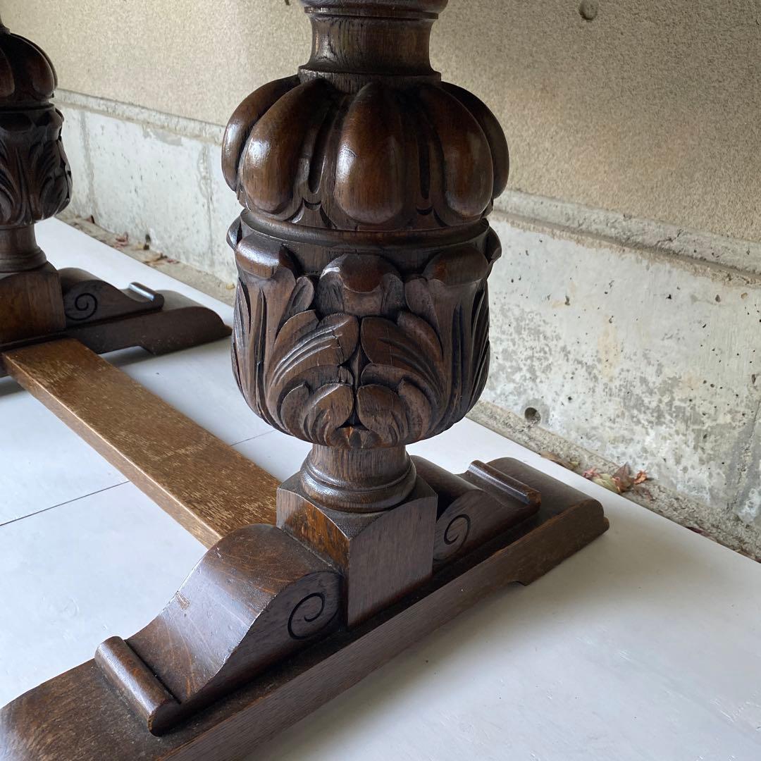 イギリス アンティーク エクステンション ダイニングテーブル 伸長式