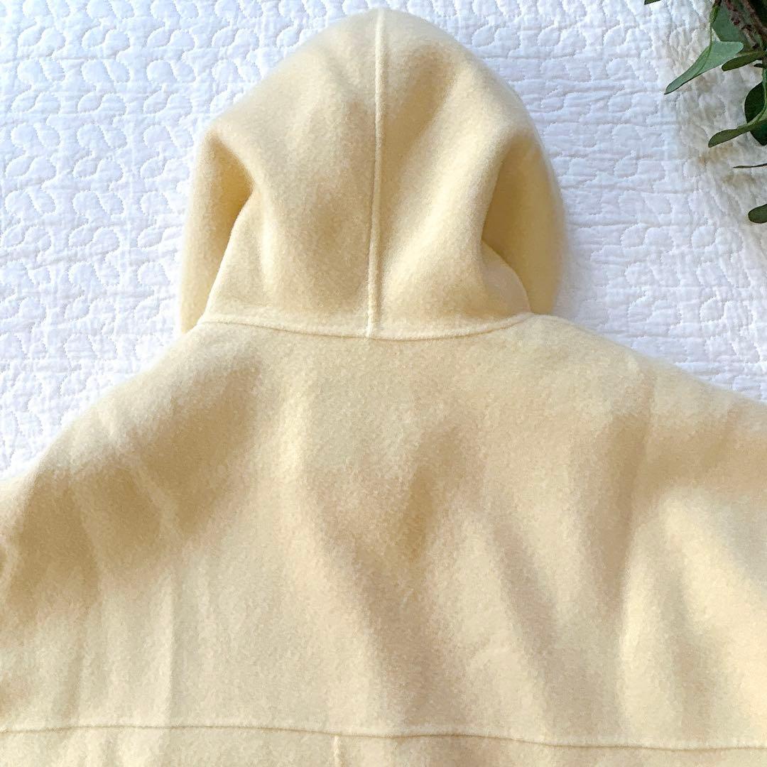 宇*コ様 モガ シャルムリバー フードコート ポンチョ風 ドルマンスリーブ イエ