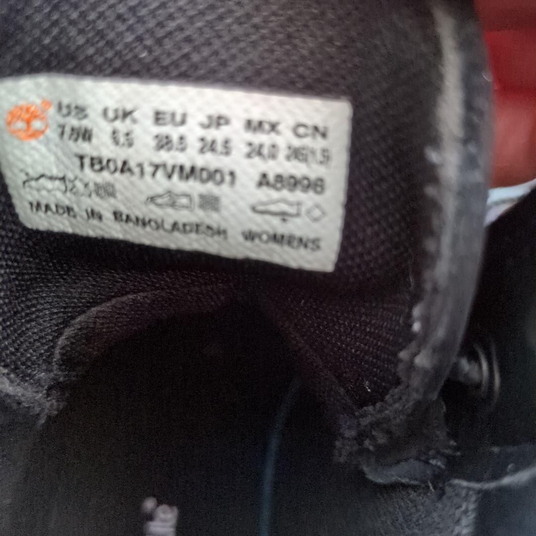 新品同様ティンバーランドレザーショートブーツ２４cm