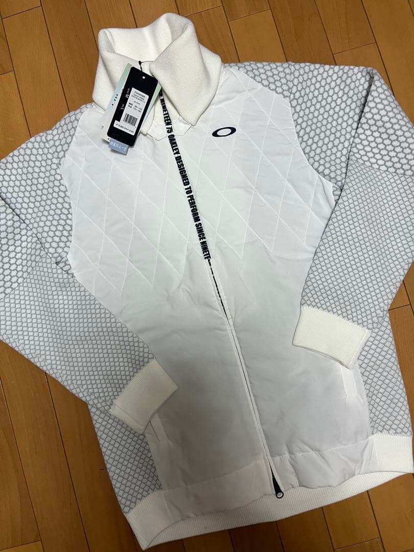 新品　白　M ゴルフ　オークリー OAKLEY ハイブリッド セーターブルゾン