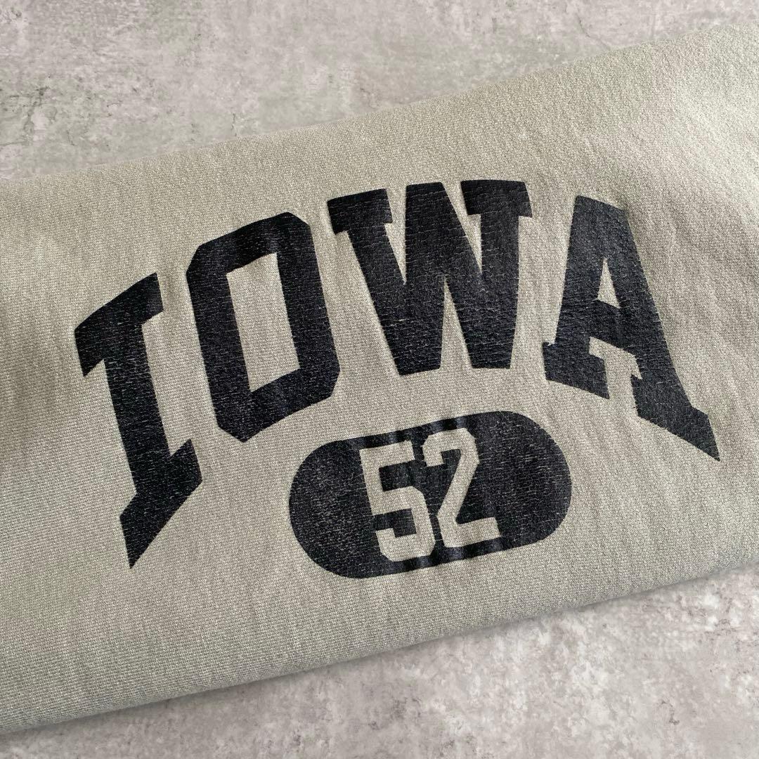 レアカラー90sチャンピオンIOWAナンバリング入りリバースウィーブUSA製XL