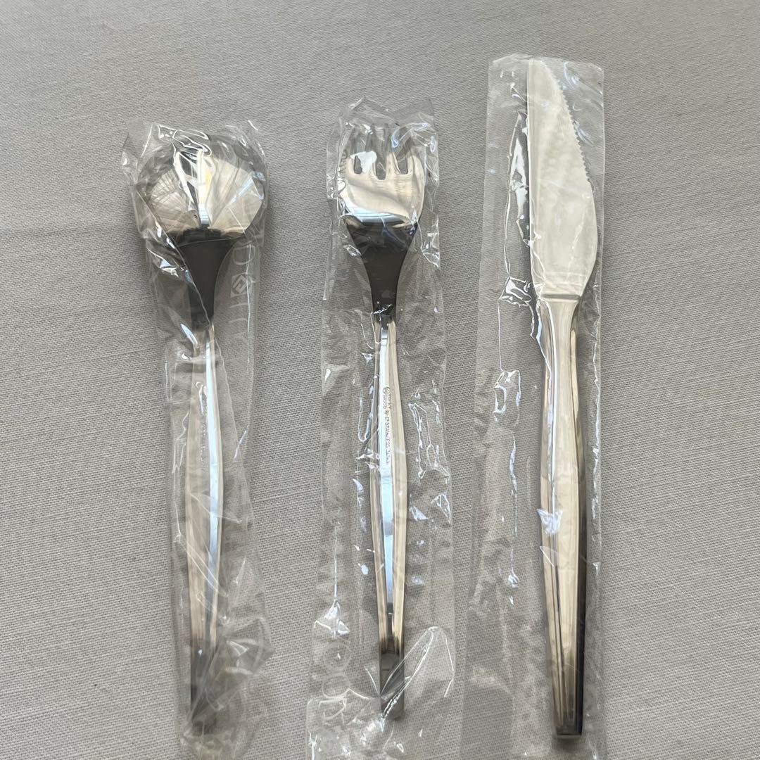 ラッキーウッド 18-12ステンレス ディナーカトラリーセット スプーン