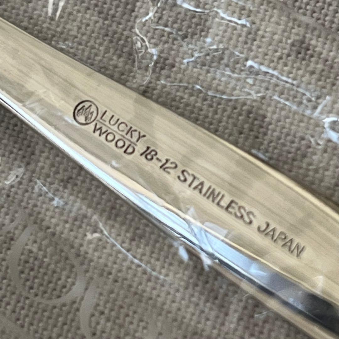 ラッキーウッド 18-12ステンレス ディナーカトラリーセット スプーン