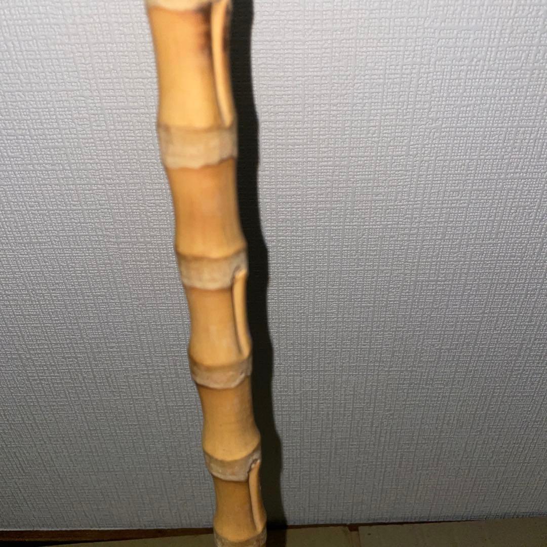 根鞭　ステッキ　竹　杖　アンティーク　ねぶち　曲がり竹