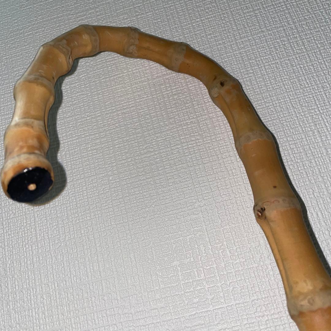 根鞭　ステッキ　竹　杖　アンティーク　ねぶち　曲がり竹
