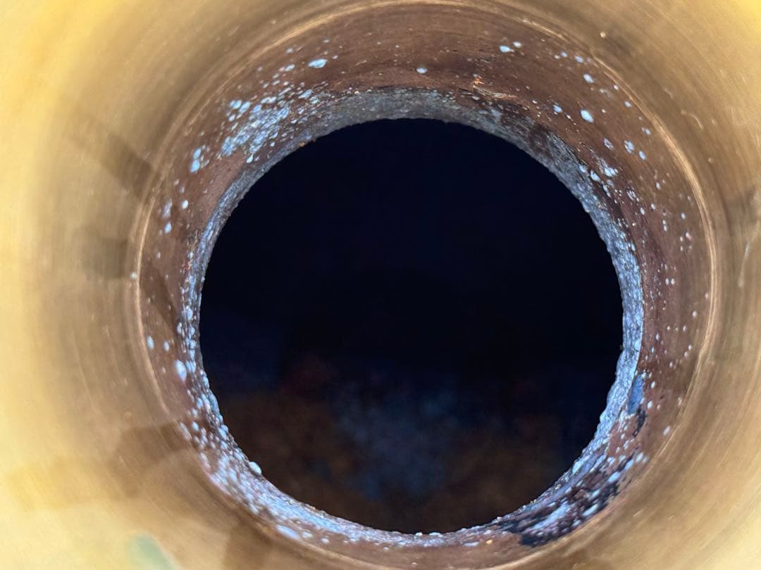 中国　七宝焼　花鳥紋瓶　送料込み260113