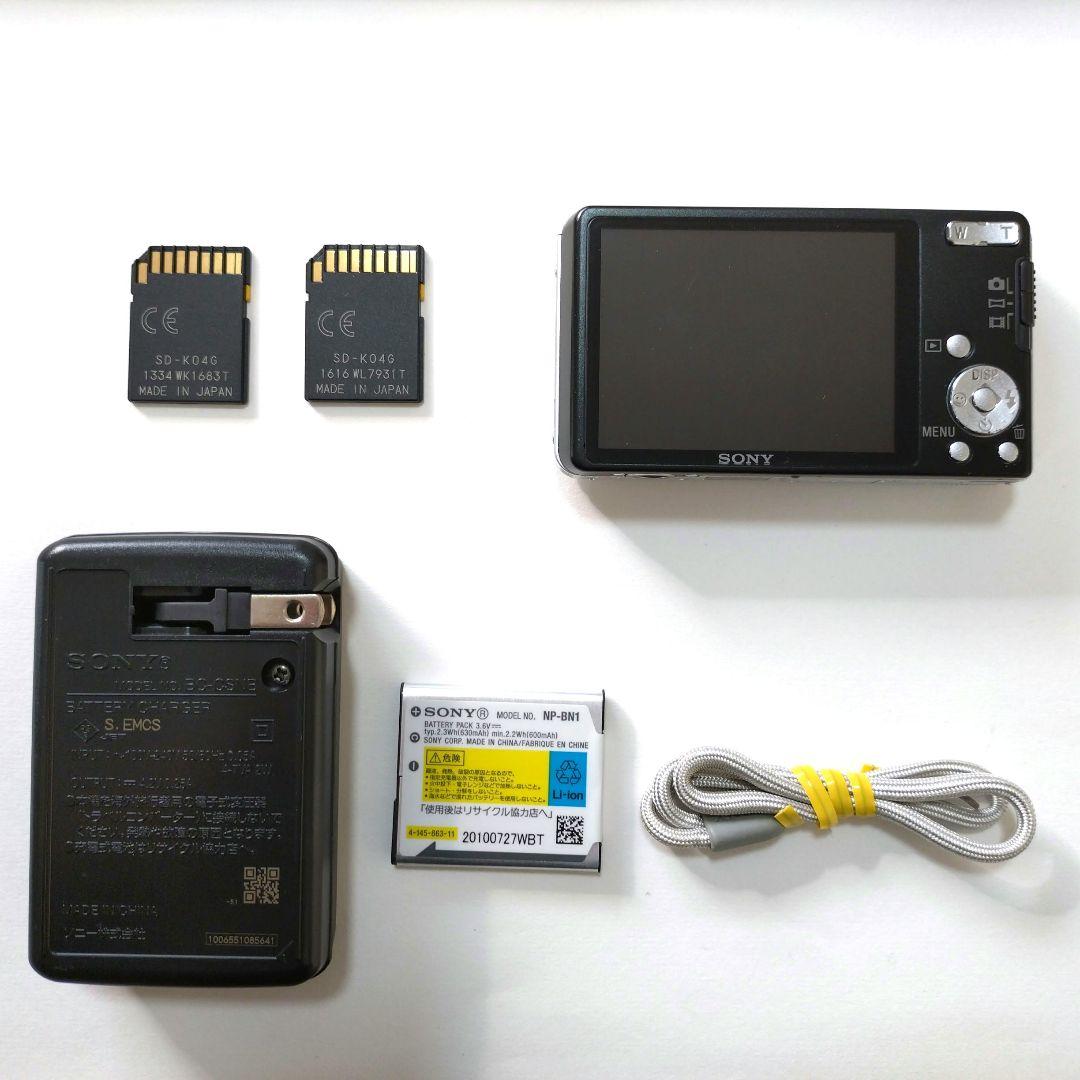 SONY Cyber-shot DSC-W350 シルバー 動作確認品 SD2枚