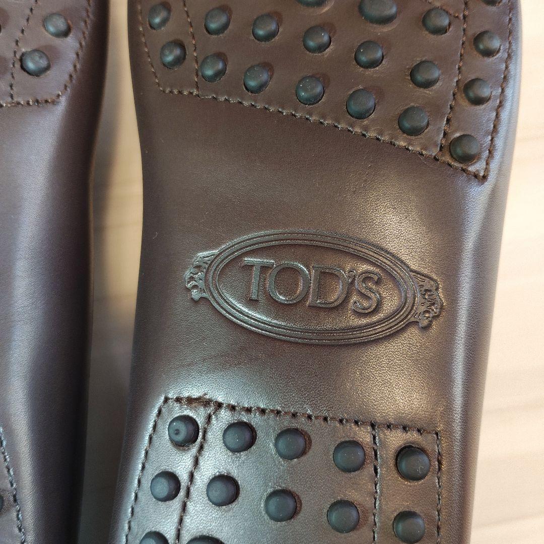 ⭐TOD'SダブルTドライビングシューズ　EU39.5 BRW woman's