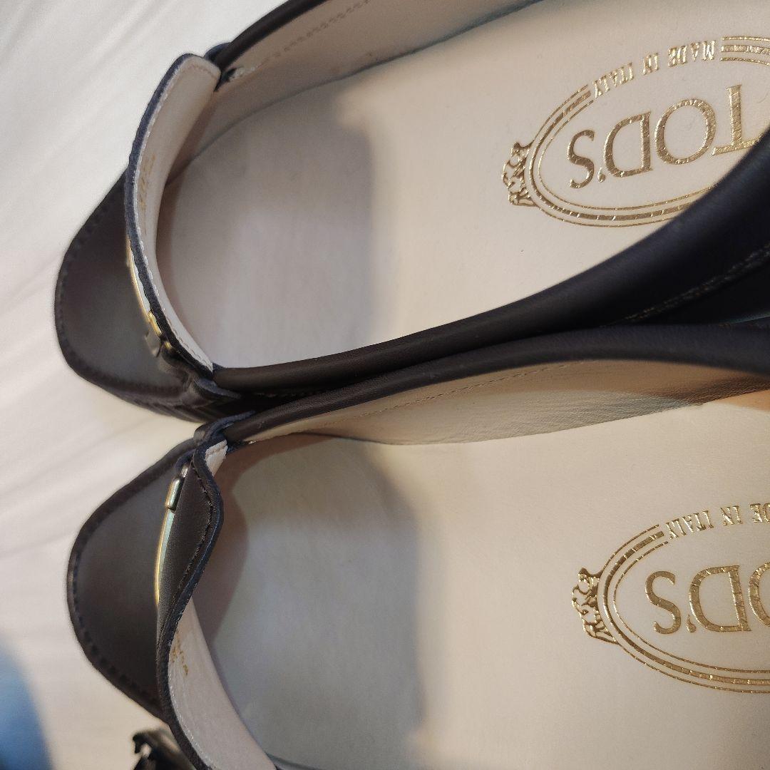 ⭐TOD'SダブルTドライビングシューズ　EU39.5 BRW woman's