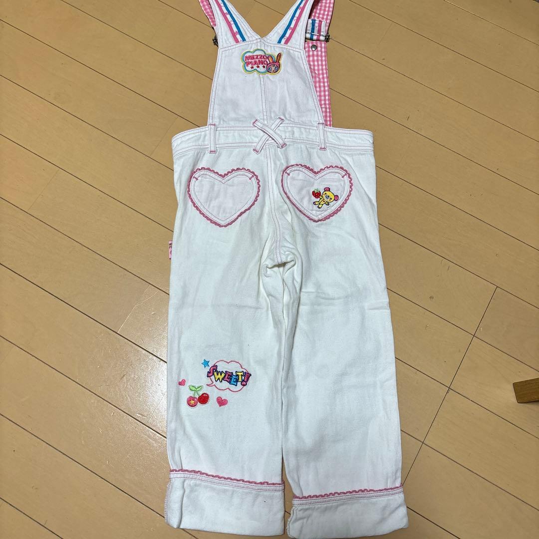 メゾピアノオーバーオール　100cm レア　平成レトロ