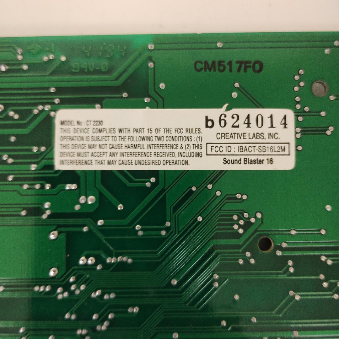 Sound Blaster 16 ISAサウンドカード CT2230