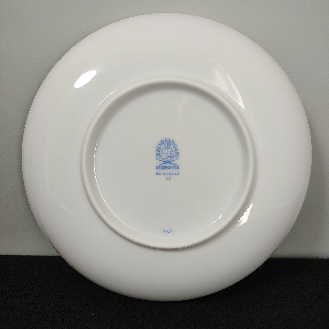 ヘレンド　エスキス　グリーンとフラワー　プレート　L