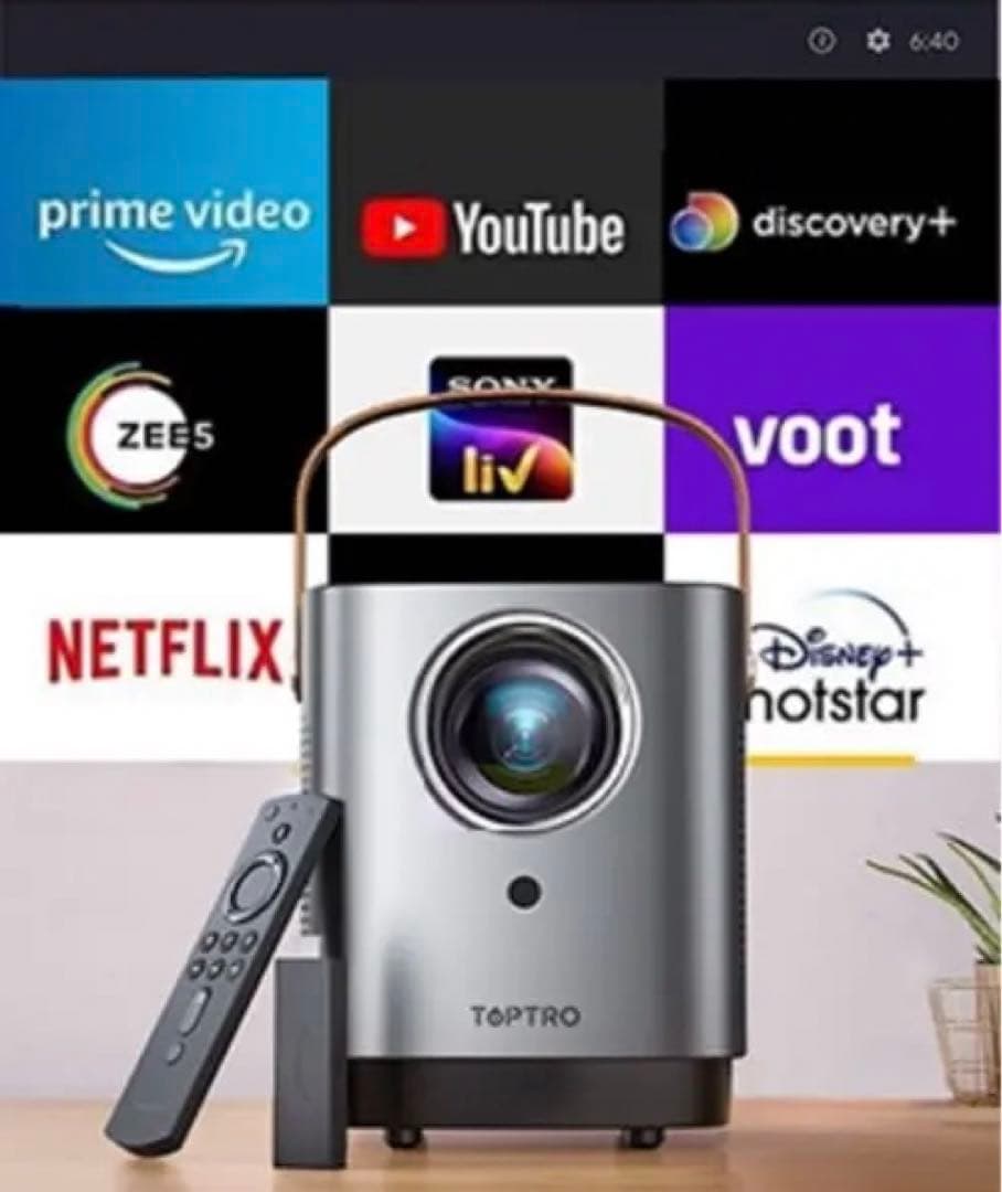 【早いものがち！】5G WiFi ハンドル付きプロジェクター