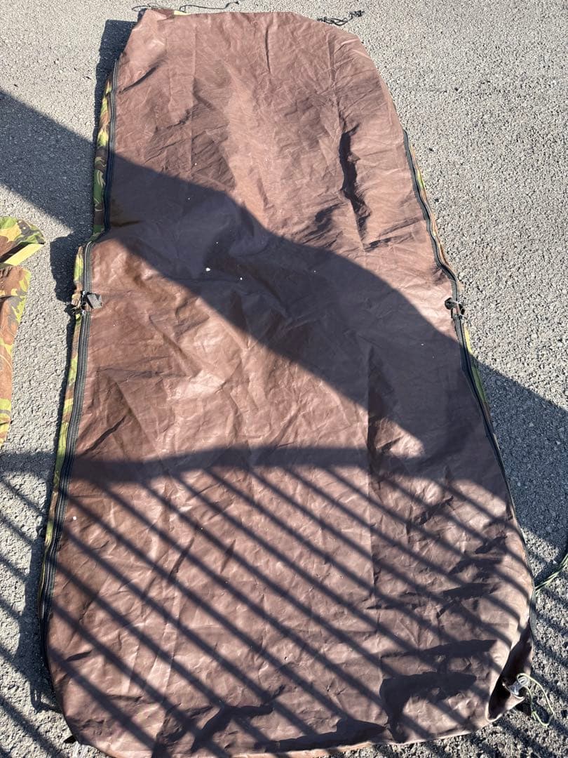 オランダ軍　ダッチアーミーテント②ＤＰＭ迷彩　補修跡有り