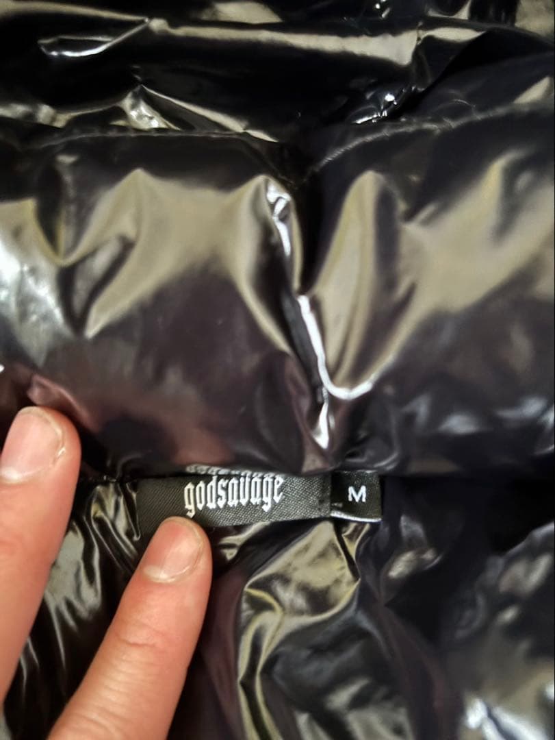 godsavage ゴッドサベージ ブラックダウンジャケット Mサイズ