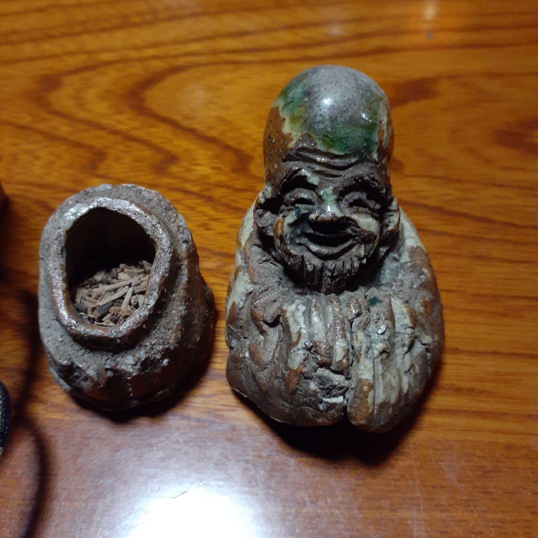 香合　寿老　正木焼　福禄寿　茶道具　正木惣三郎　宗三郎　伊織　香炉　尾張