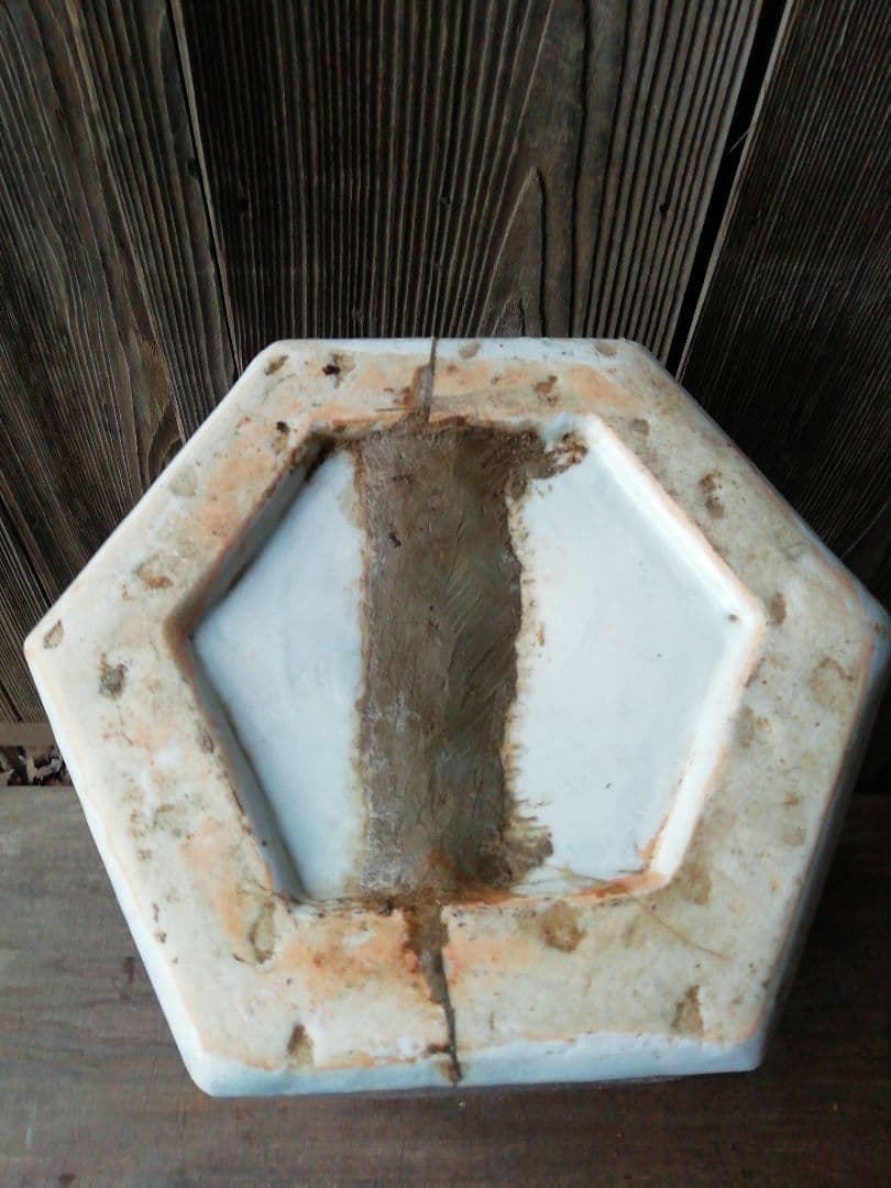 ♪昔の立ち火鉢、傘立て　瀬戸、染付花鳥