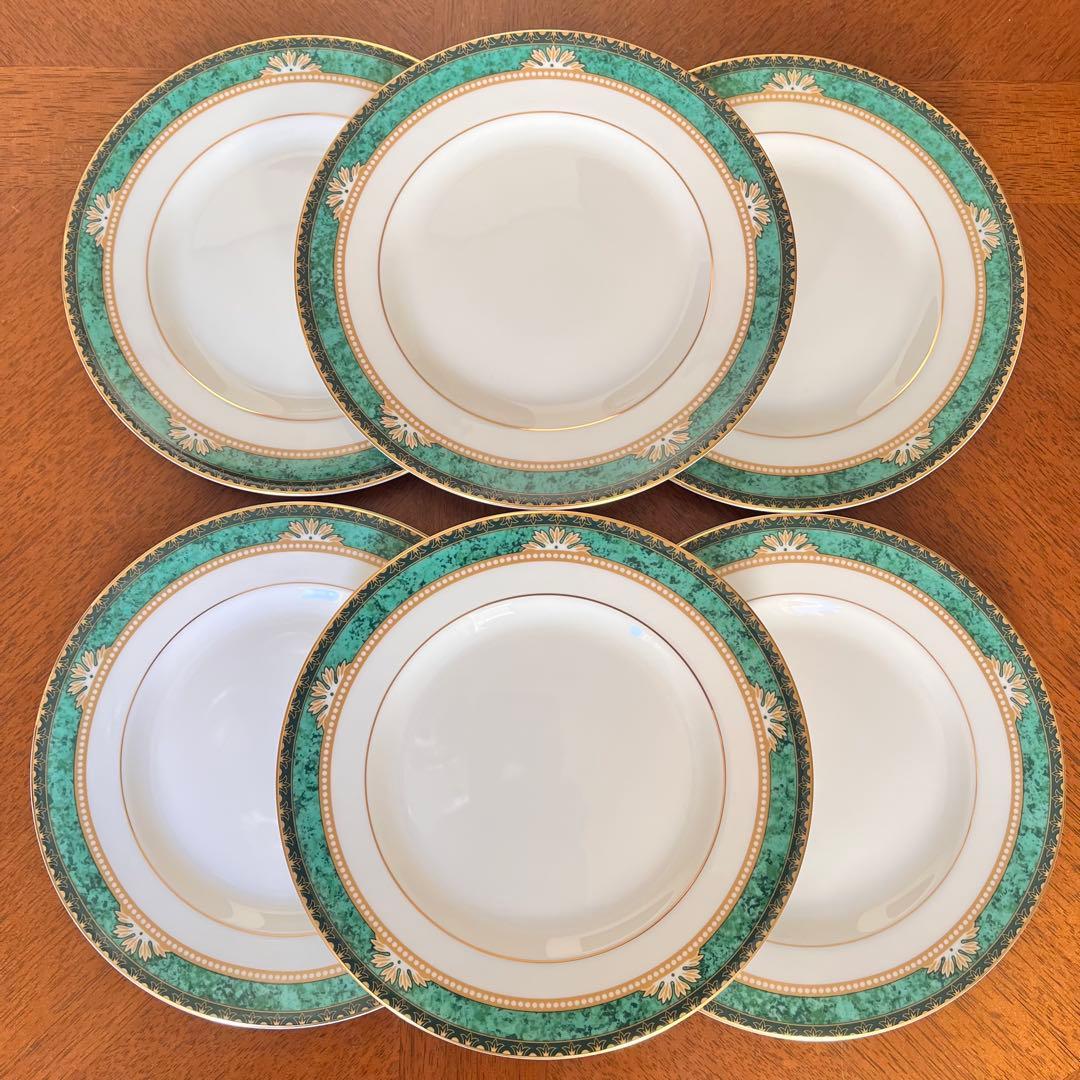 【美品】英国製　ウェッジウッド★ランボーン★ケーキ皿　6枚