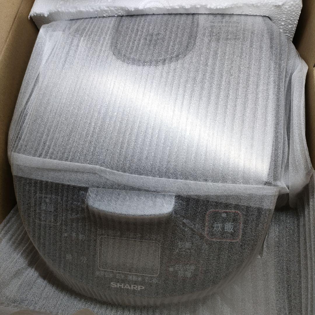 保証書あり①シャープ 炊飯器 シルバー KS-S10J-S