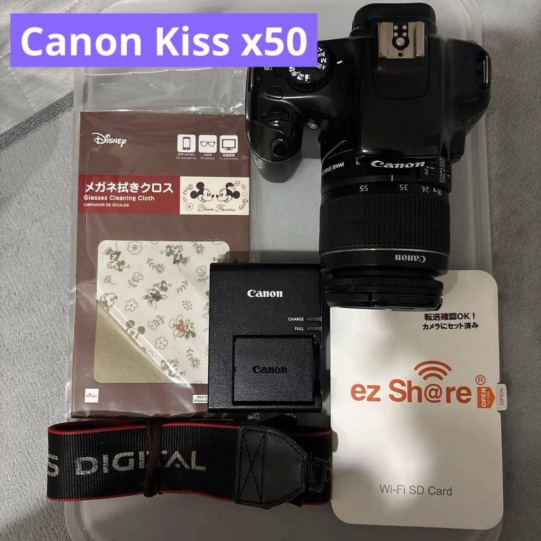 Canon Kiss X50 スマホ転送OK シンプル操作の一眼レフ3822