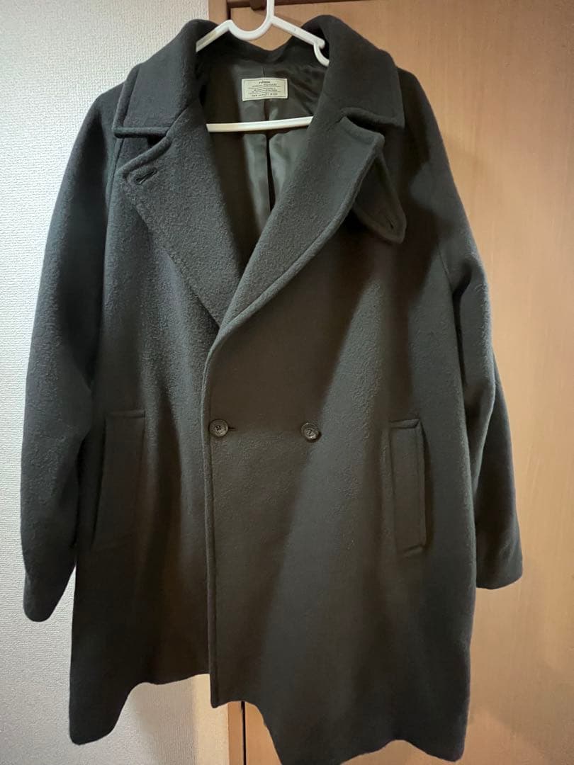 ジャーナルスタンダードレリューム　尾州ウールモッサWブレストハーフコート限定