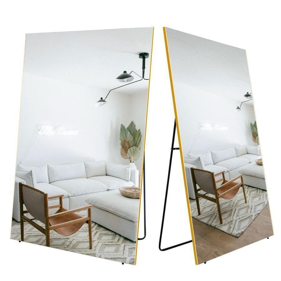 割れない鏡 姿見 全身鏡 フィルムミラー 壁掛け鏡 幅80cm 木目調 2297