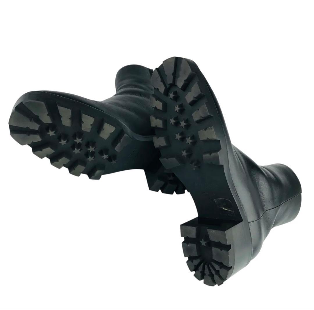 JIMMY CHO クリスタル レザーサイドジップ ショートブーツ(39）