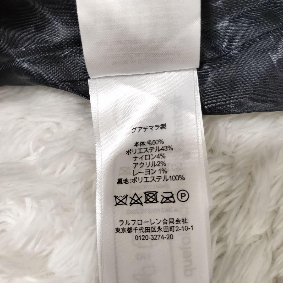 ローレンラルフローレン ピーコート ヘリンボーン ウール ネイビー ダブルボタン