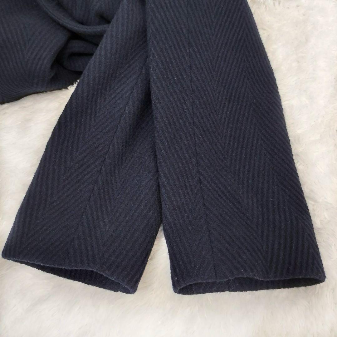 ローレンラルフローレン ピーコート ヘリンボーン ウール ネイビー ダブルボタン