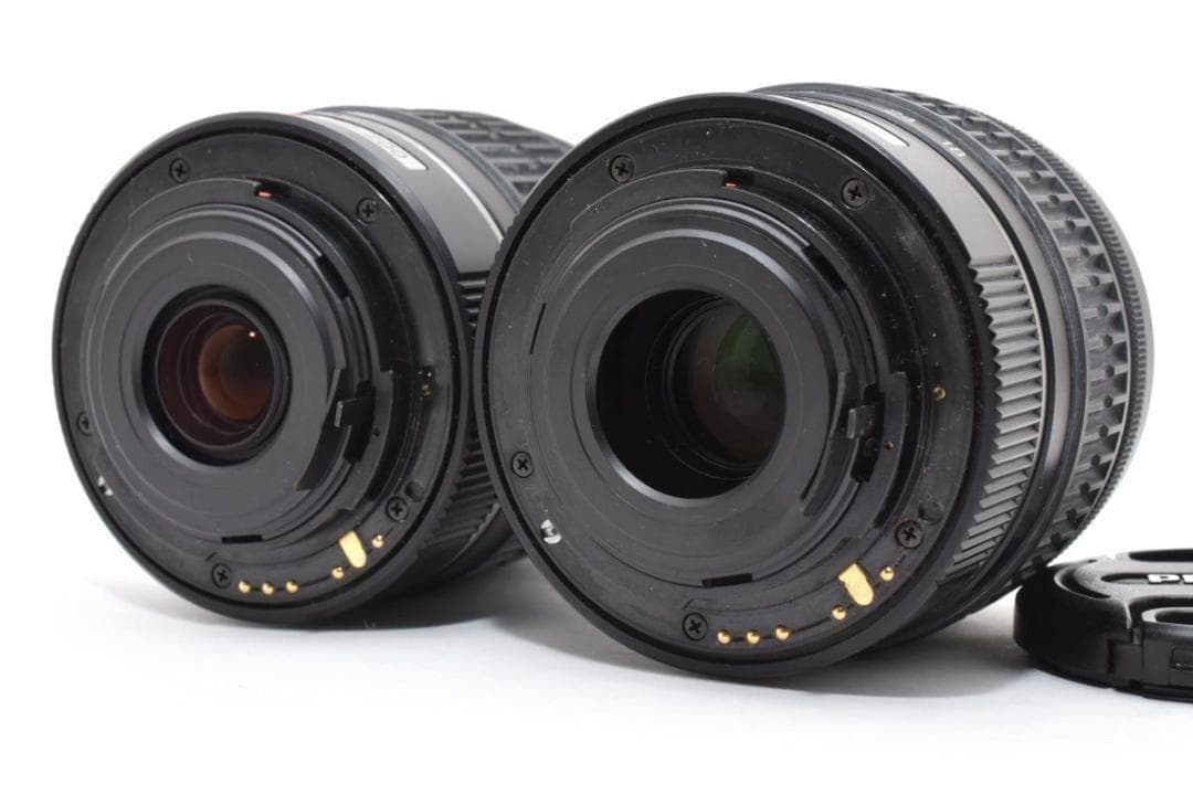 【箱付き】 PENTAX ペンタックス K-m ダブルレンズ デジタル一眼カメラ