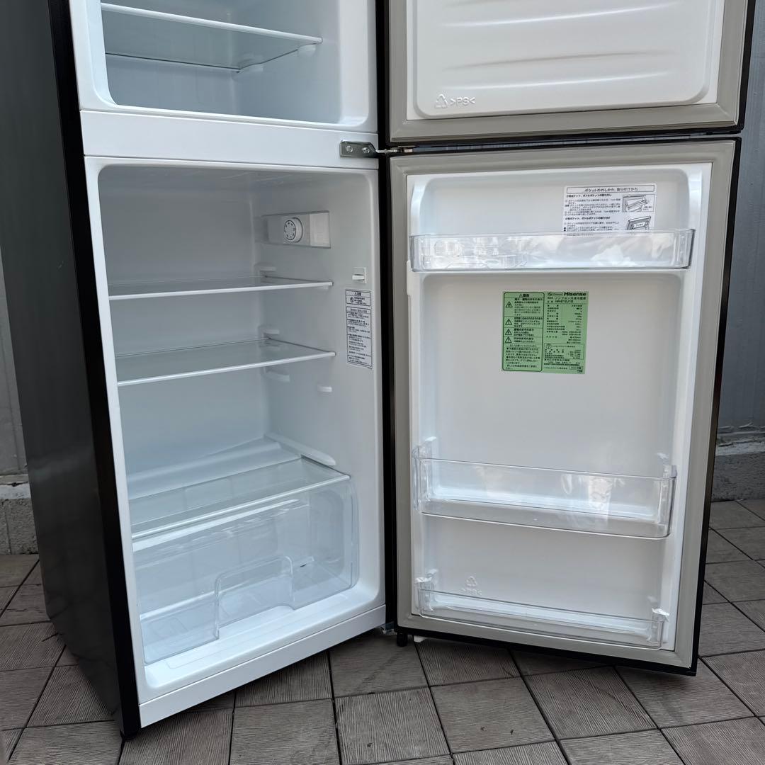Hisense 2022年製 ハイセンス 2ドア冷蔵庫 120L 静音