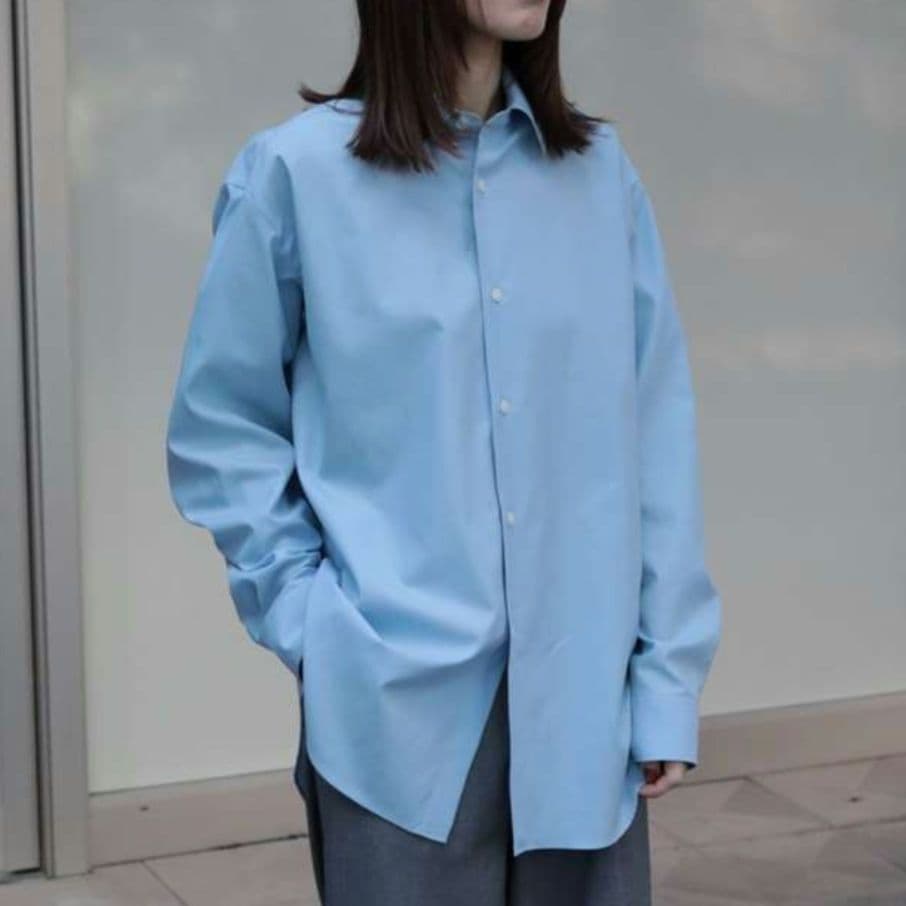 トップス AURALEE WASHED FINX TWILL SHIRT