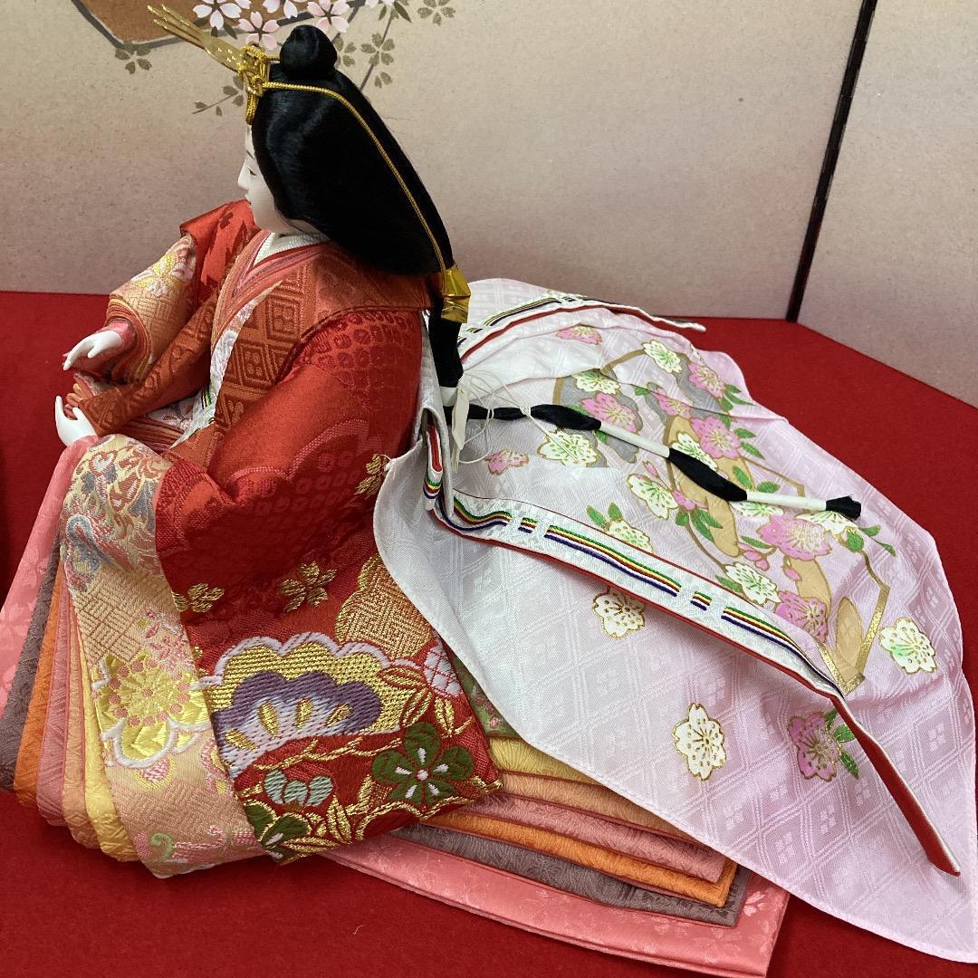 B5−１　 豪華な衣裳　十番親王　ひな人形殿と姫のみ　親王飾り　雛人形　雛飾り