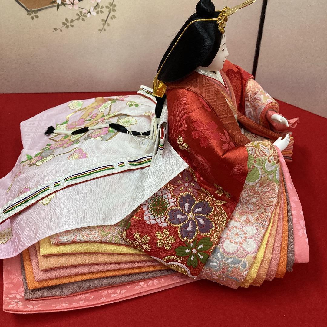 B5−１　 豪華な衣裳　十番親王　ひな人形殿と姫のみ　親王飾り　雛人形　雛飾り