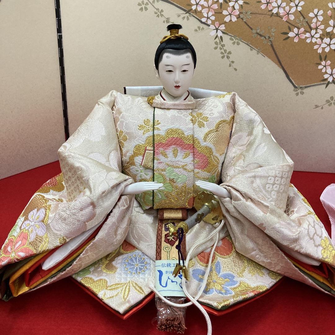 B5−１　 豪華な衣裳　十番親王　ひな人形殿と姫のみ　親王飾り　雛人形　雛飾り