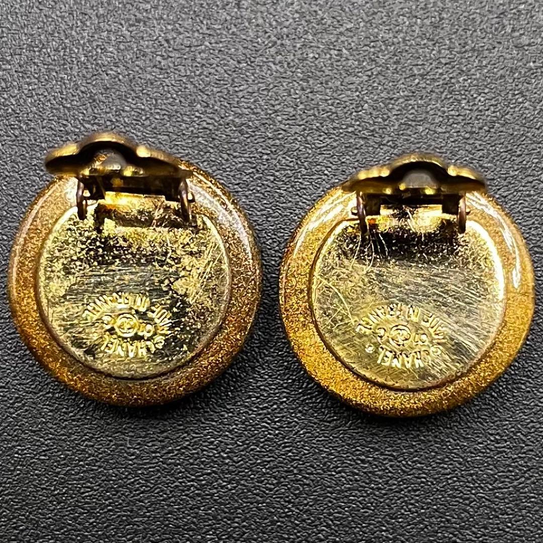 超希少 シャネル イヤリング クローバー ココマーク レジン ヴィンテージ