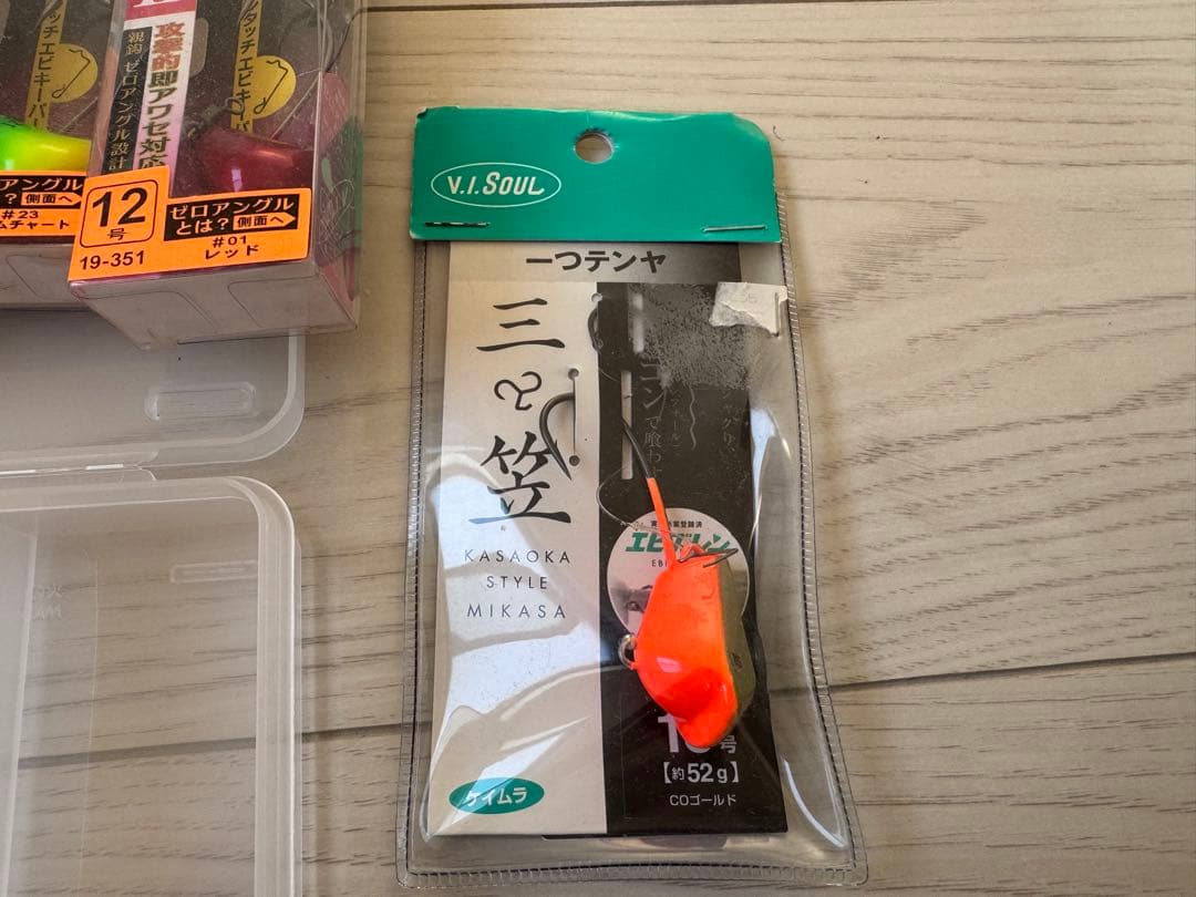 一つテンヤ　TG3個鉛25個　ほぼ未使用