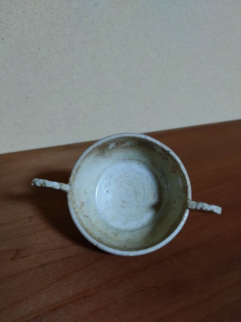 李朝 白磁    金海 耳盃