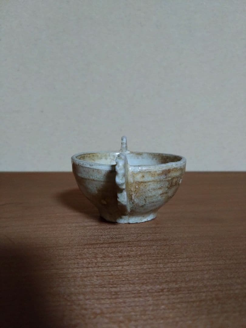 李朝 白磁    金海 耳盃