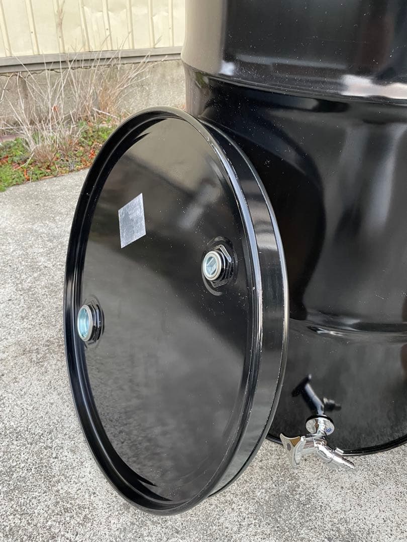 ドラム缶風呂 排水蛇口とすのこ付き 蓋あり