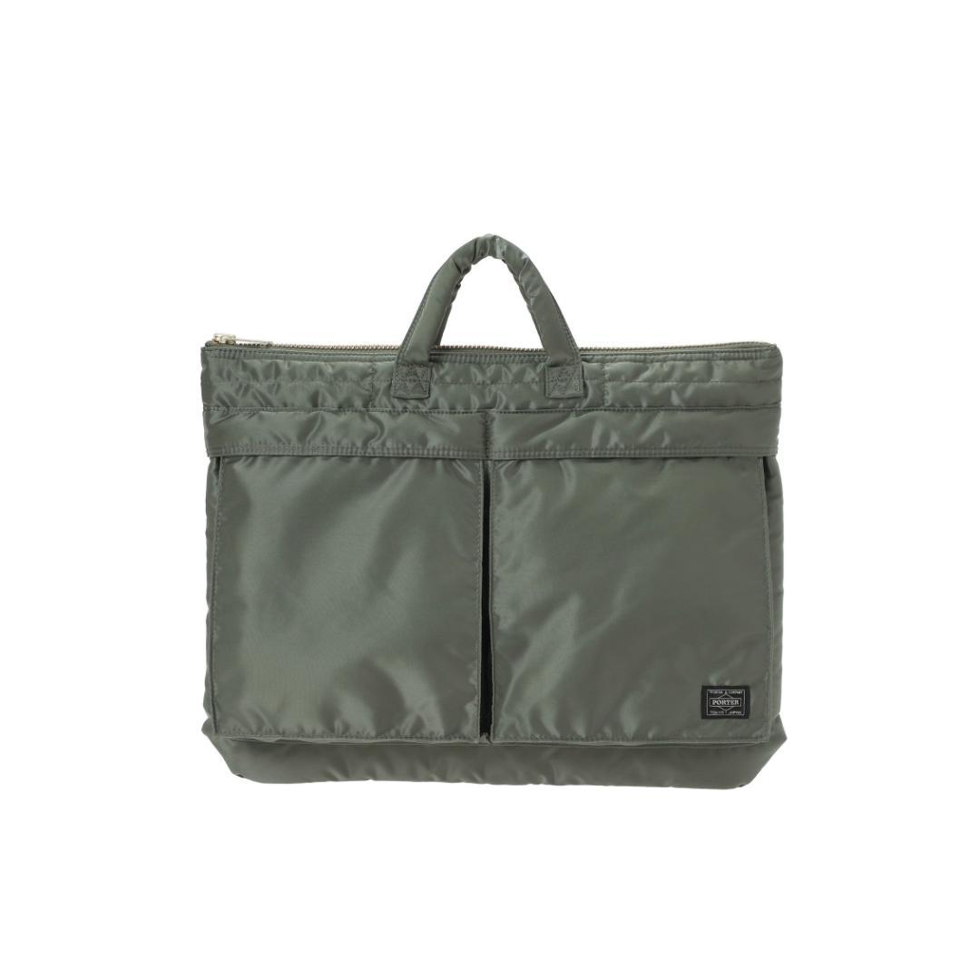 PORTER＿新型TANKER SHORT HELMET(L)＿タンカーグリーン
