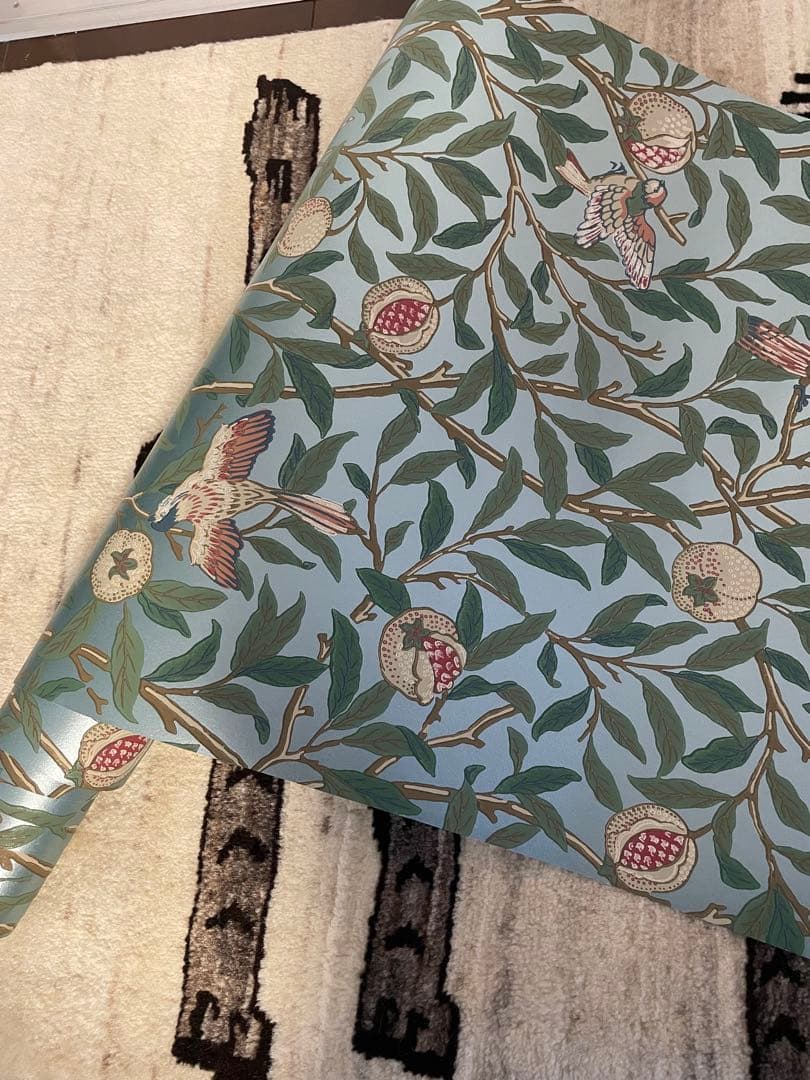 ウィリアムモリス 壁紙 鳥とザクロ 壁紙 ウォールペーパー クロス イギリス製