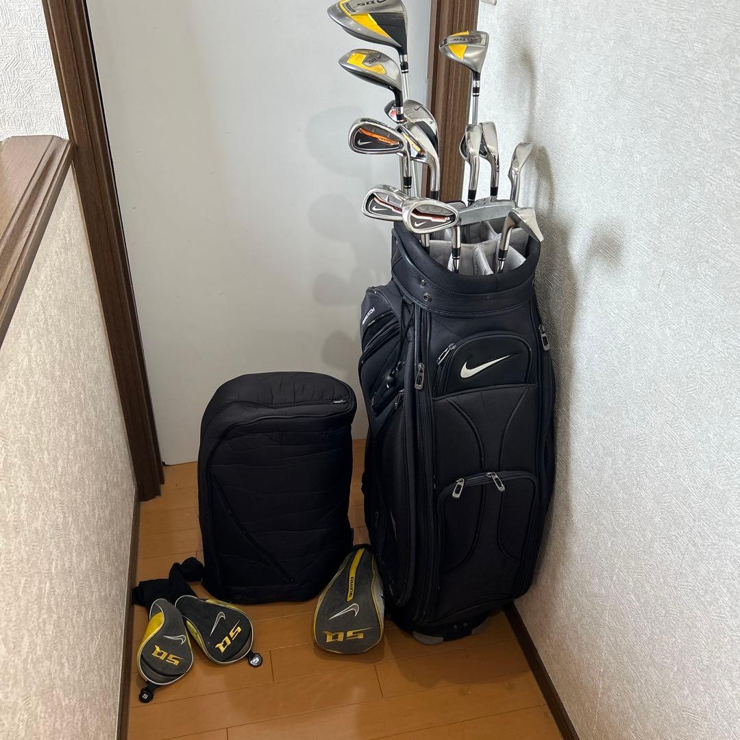 希少NIKE 13本 ゴルフフルセット クラブセット キャディバック付き