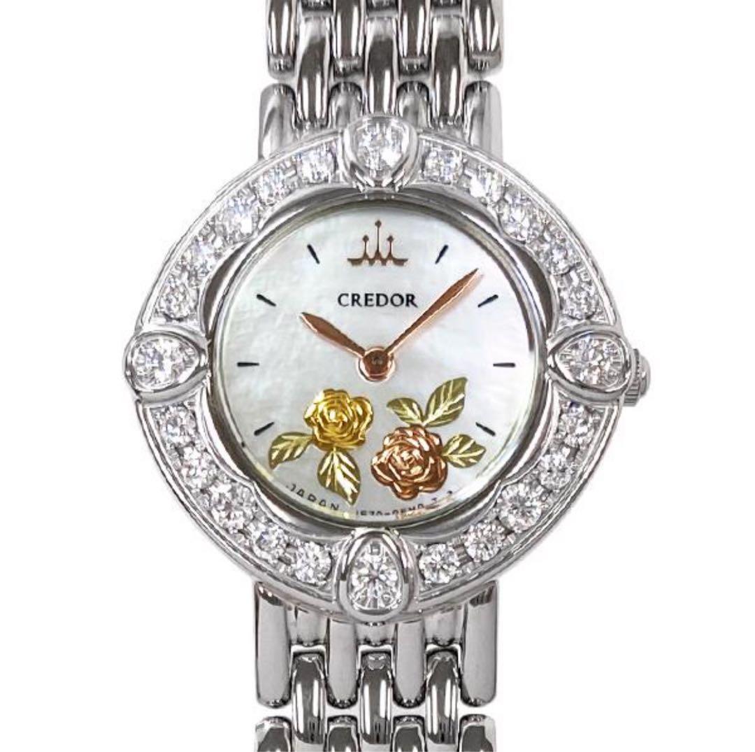CREDOR クレドール ピクウェ 腕時計 ダイヤ 美品 GSTE823