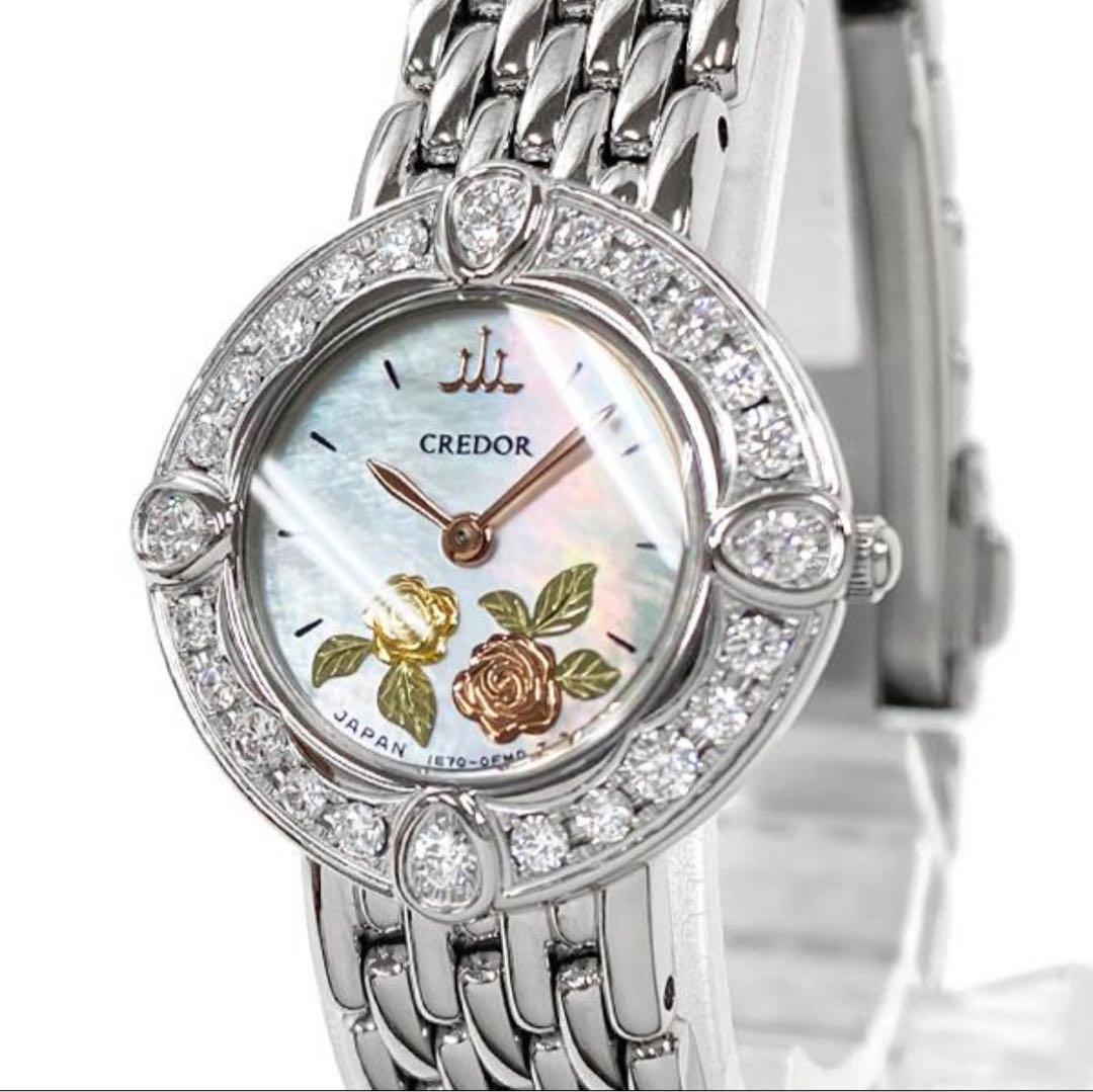 CREDOR クレドール ピクウェ 腕時計 ダイヤ 美品 GSTE823