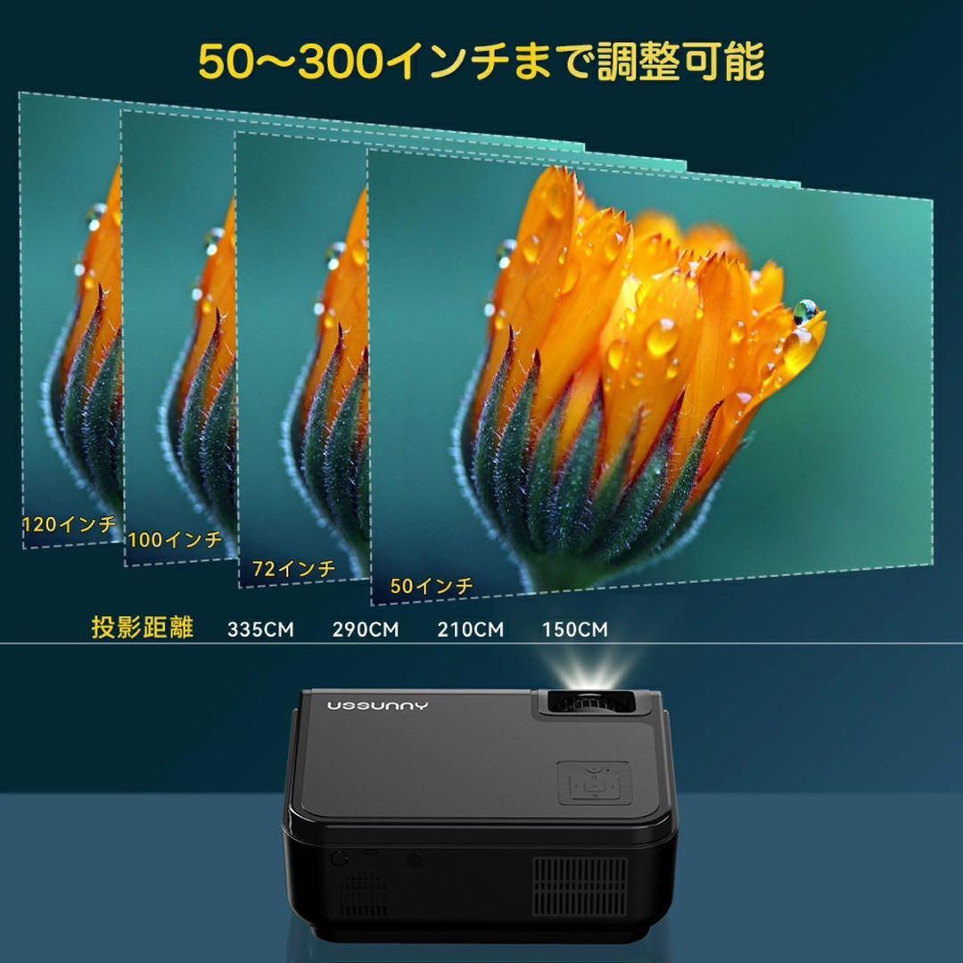 ♪プロジェクター ♪小型 16000ルーメン 550ANSI 4k 1080p